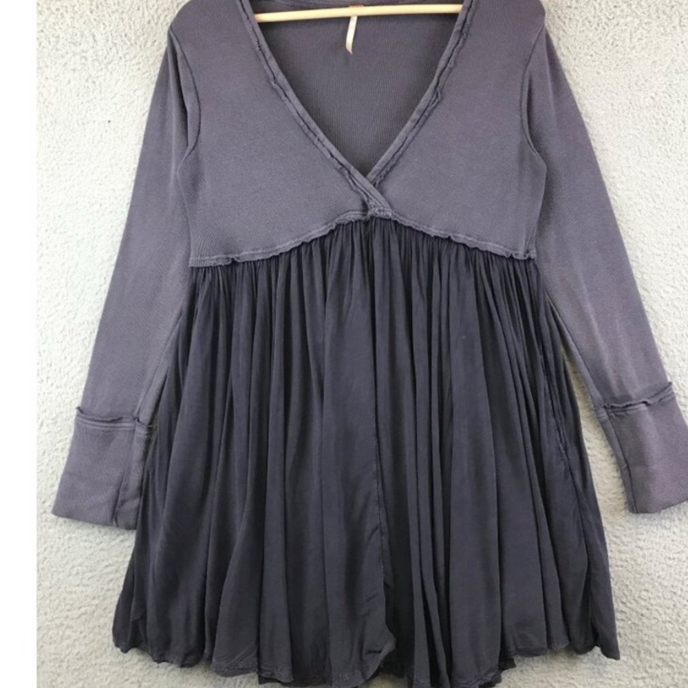 Free People Gray Mini Dress